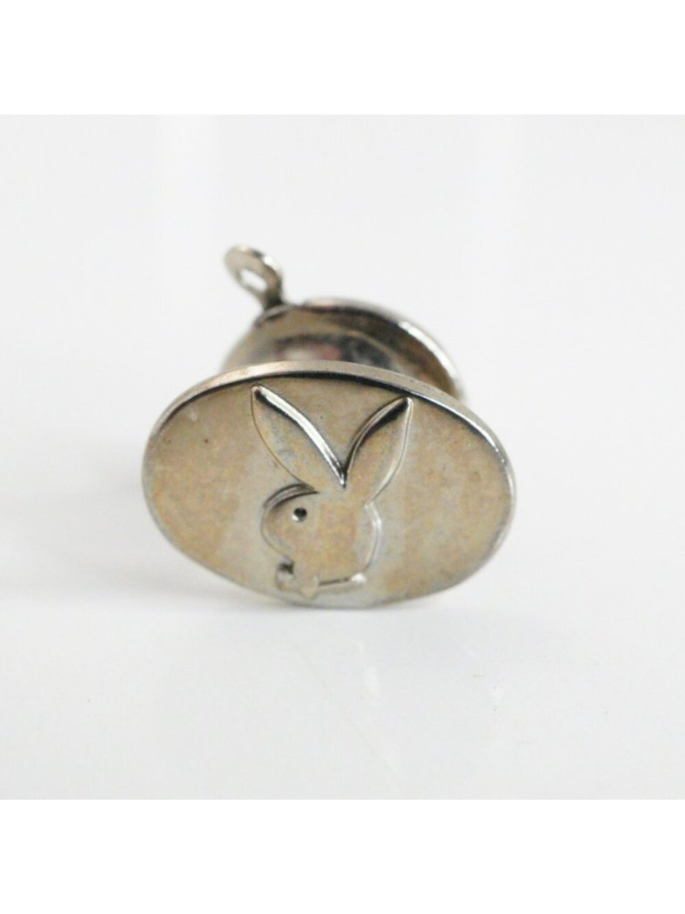 Vintage Playboy Bunny Silver Tone Tie Tack Pin